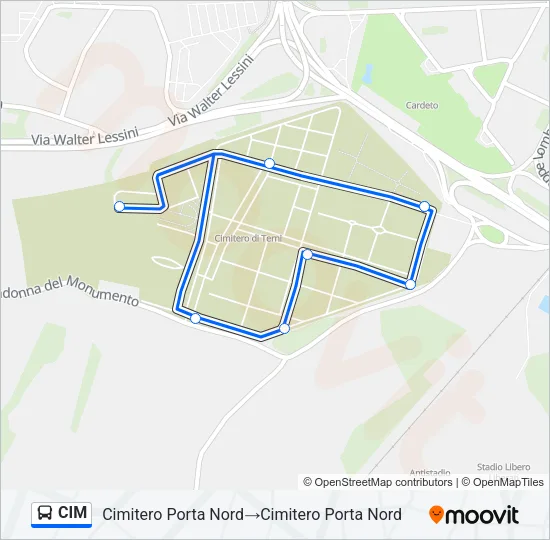 CIM Bus Line Map