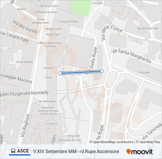 ASCE Bus Line Map