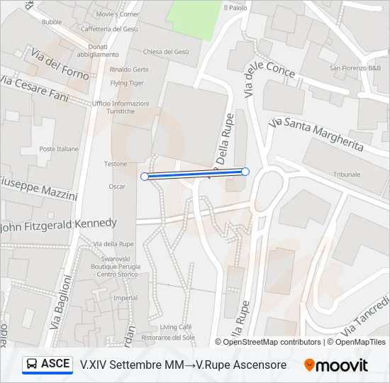 ASCE Bus Line Map