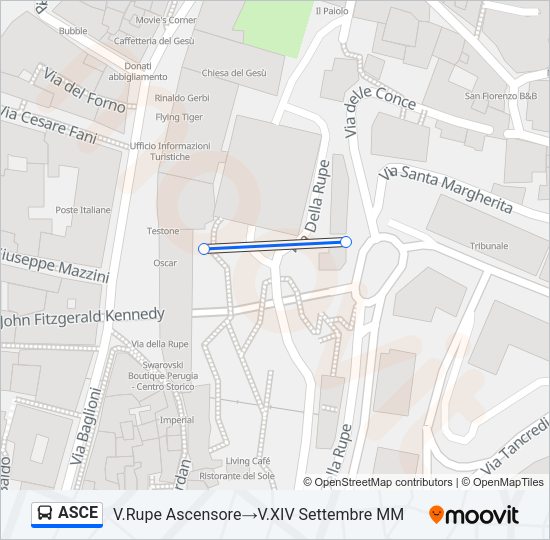 ASCE Bus Line Map