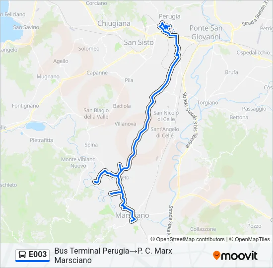 E003 Bus Line Map