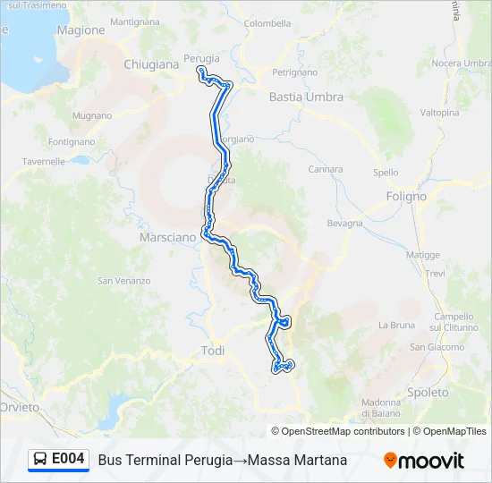 E004 Bus Line Map