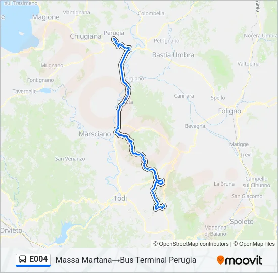 E004 Bus Line Map