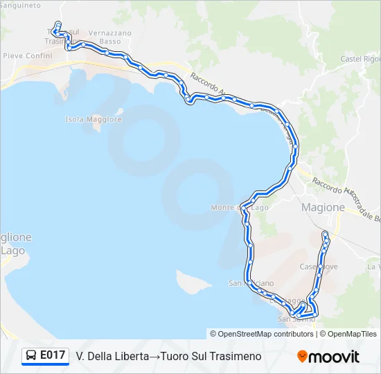 E017 Bus Line Map