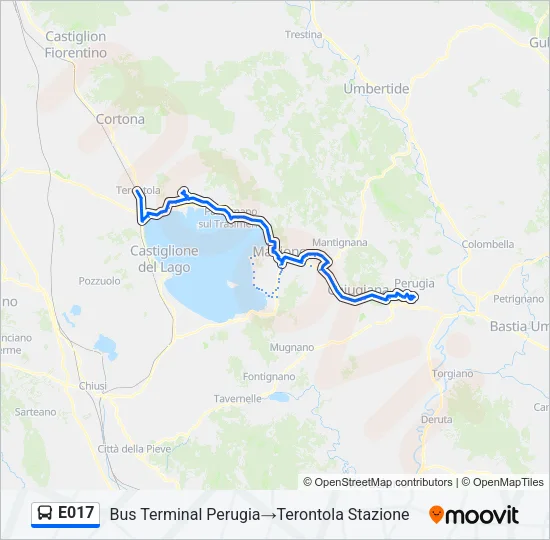E017 Bus Line Map
