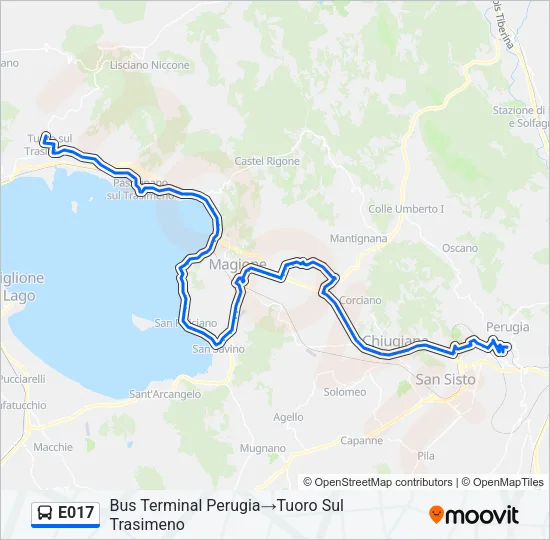 E017 Bus Line Map