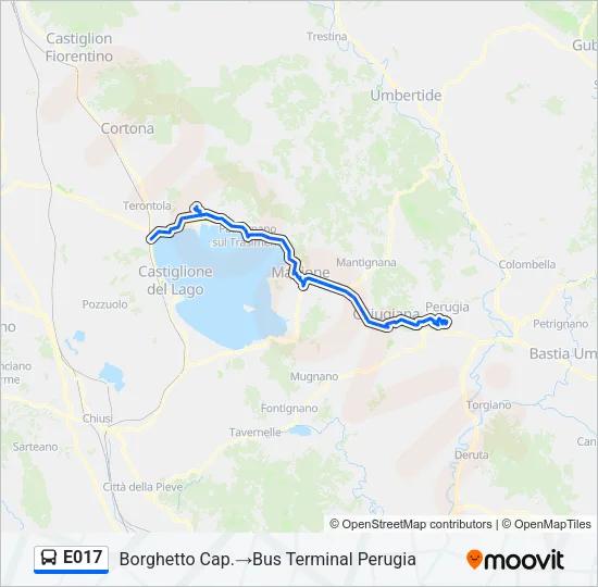 E017 Bus Line Map