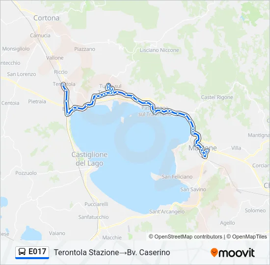 E017 Bus Line Map