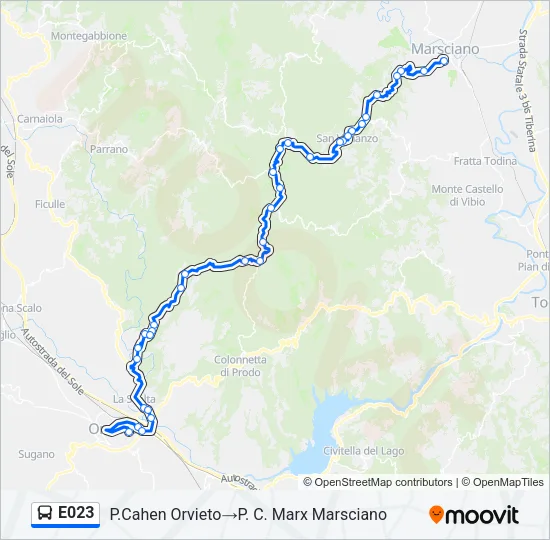 E023 Bus Line Map