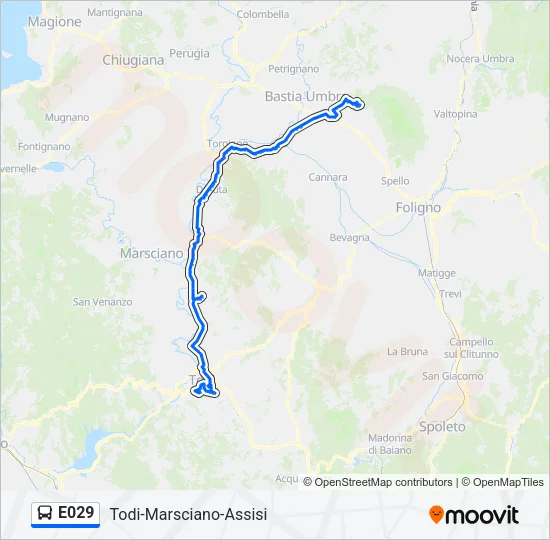 E029 Bus Line Map