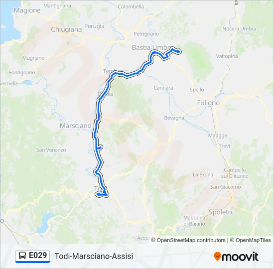 E029 Bus Line Map