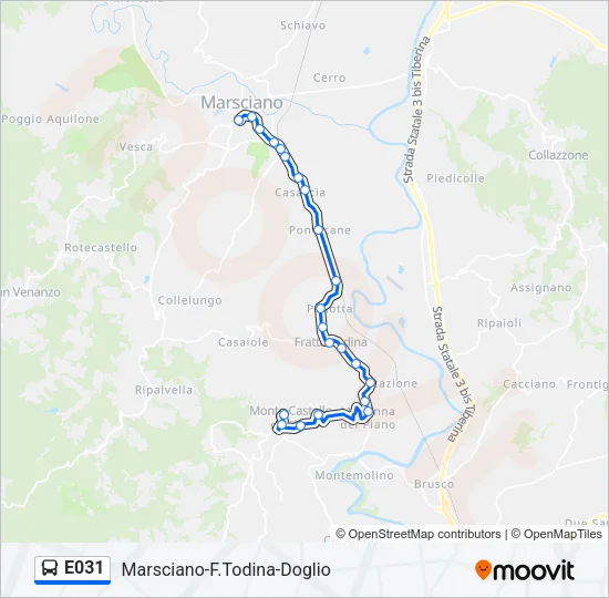 E031 Bus Line Map