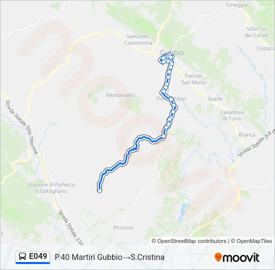 E049 Bus Line Map