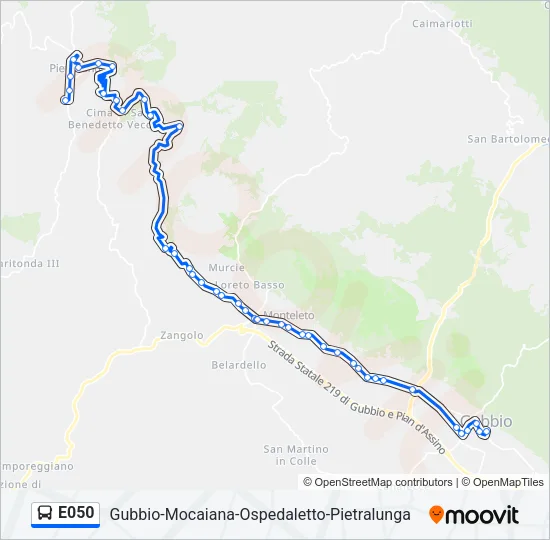 E050 Bus Line Map