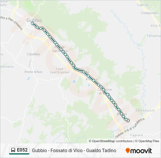 E052 Bus Line Map