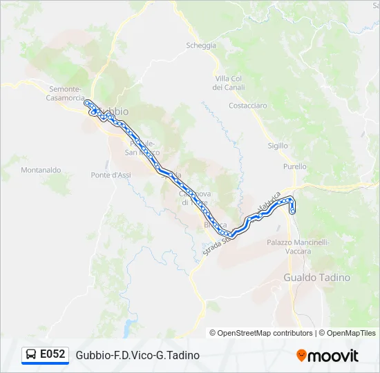 E052 Bus Line Map