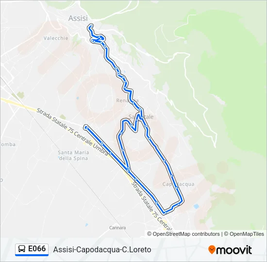 E066 Bus Line Map