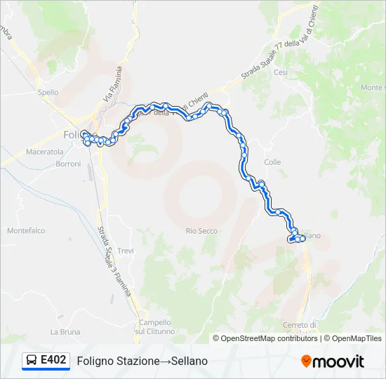 E402 Bus Line Map