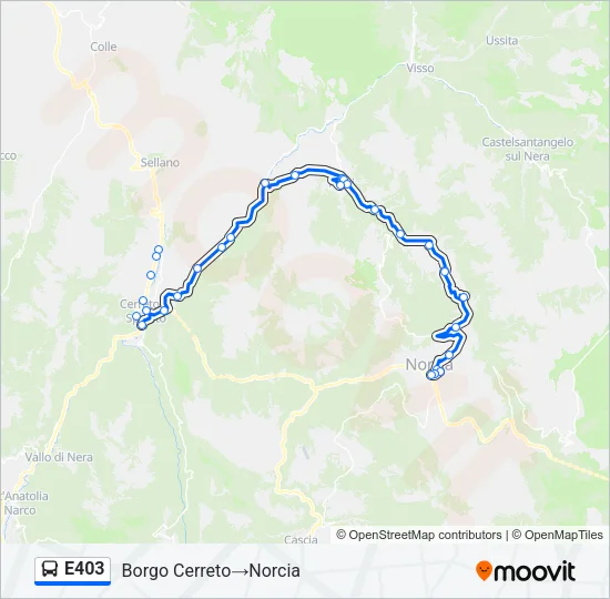 E403 Bus Line Map