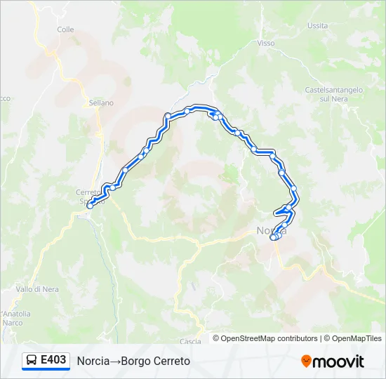 E403 Bus Line Map