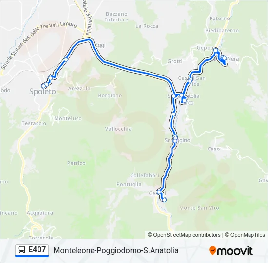 E407 Bus Line Map