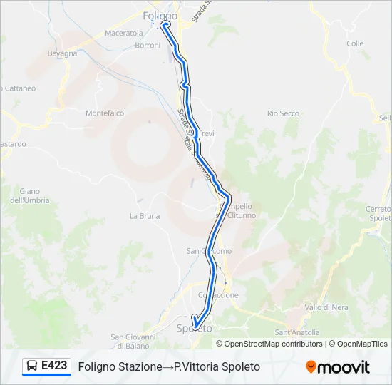 E423 Bus Line Map