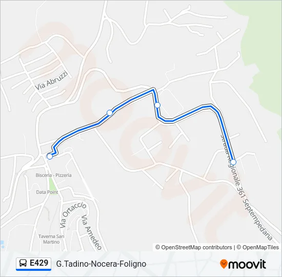 E429 Bus Line Map