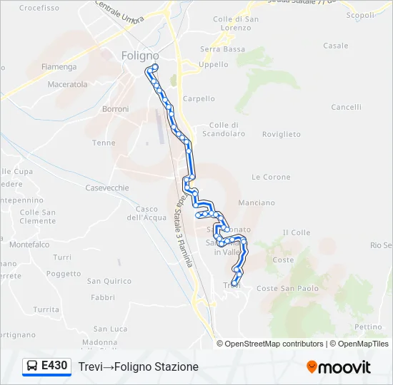 E430 Bus Line Map