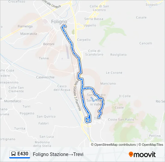 E430 Bus Line Map