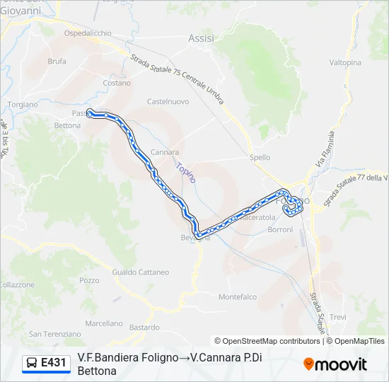 E431 Bus Line Map