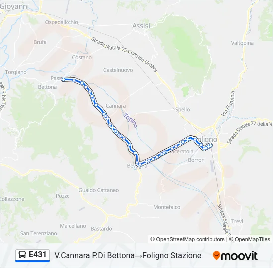 E431 Bus Line Map