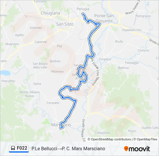 F022 Bus Line Map