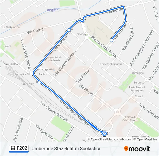 F202 Bus Line Map