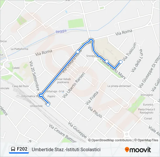 F202 Bus Line Map