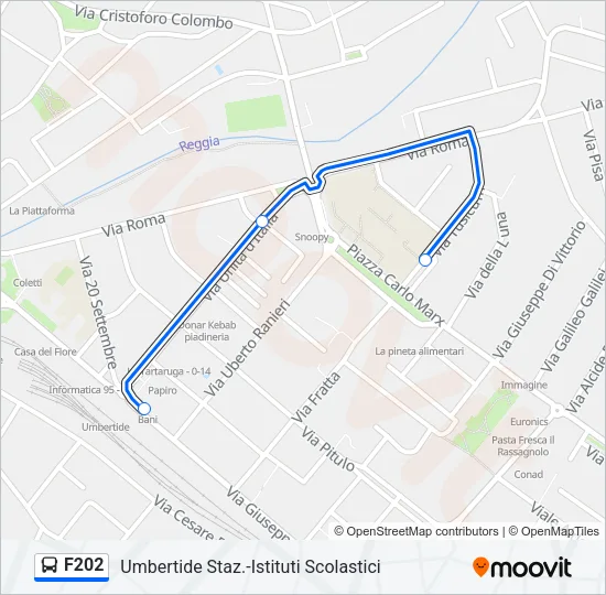 F202 Bus Line Map