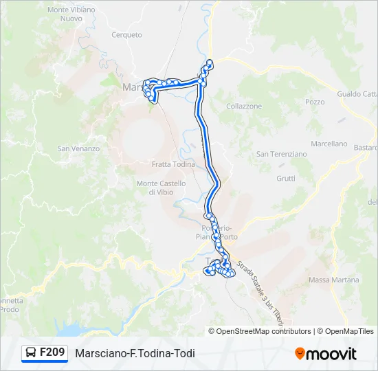 F209 Bus Line Map
