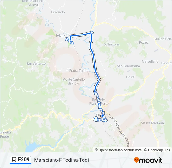 F209 Bus Line Map