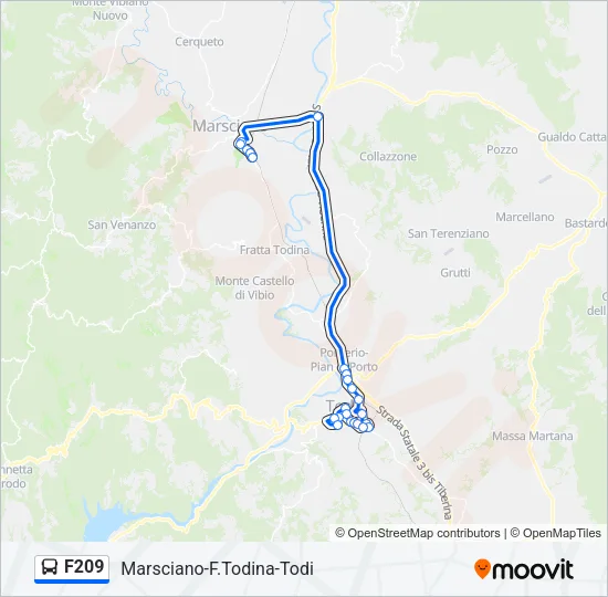F209 Bus Line Map