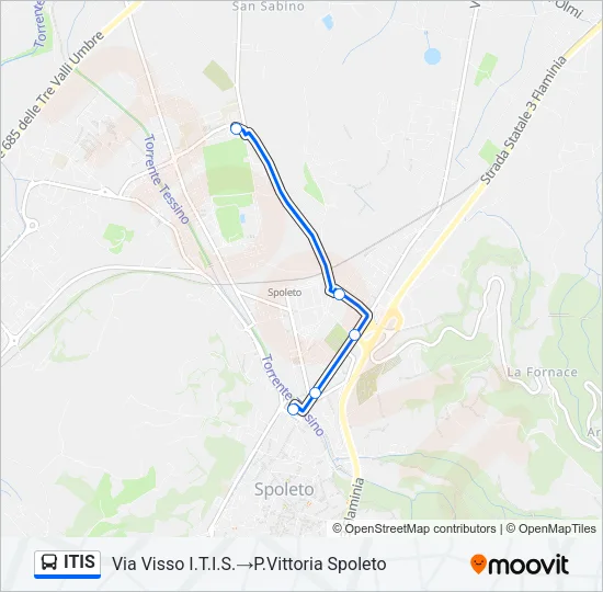 ITIS Bus Line Map