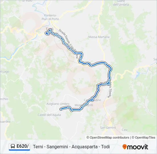 E620/ Bus Line Map