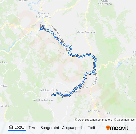 E620/ Bus Line Map