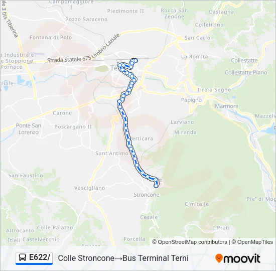 E622/ Bus Line Map