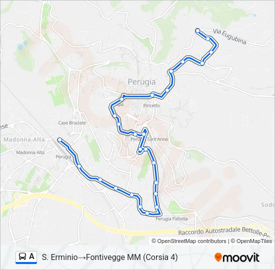A Bus Line Map