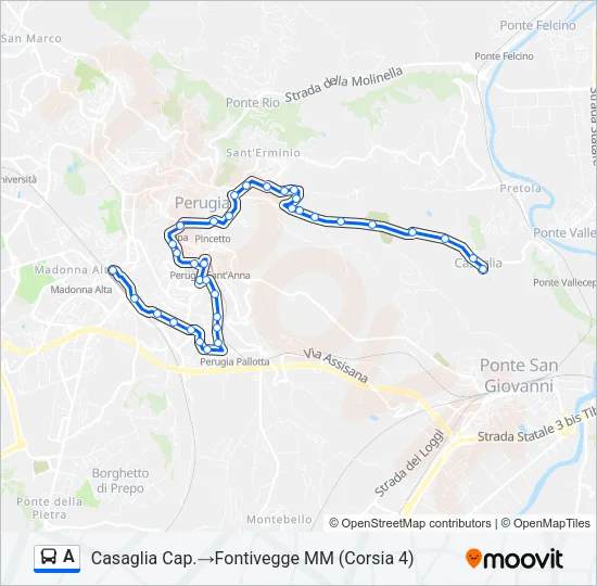 A Bus Line Map