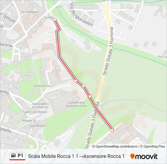 P1 Funicular Line Map