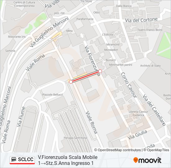 SCLCC funicular Line Map