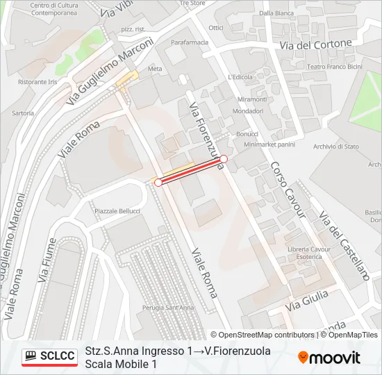SCLCC Funicular Line Map