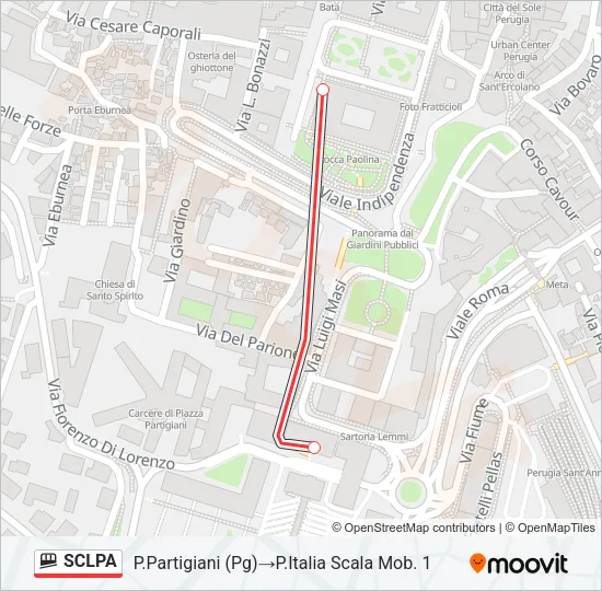 SCLPA Funicular Line Map