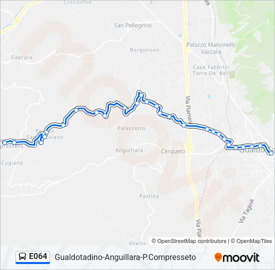 E064 Bus Line Map