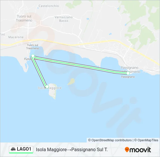 LAGO1 Ferry Line Map